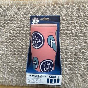 4-in-1 Can Cooler Koozie (Life is Good)